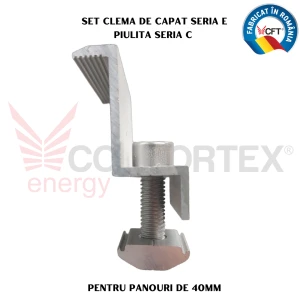 SET CLEMA CAPAT SERIA E, FIXARE PANOURI DE 40MM (N8C)