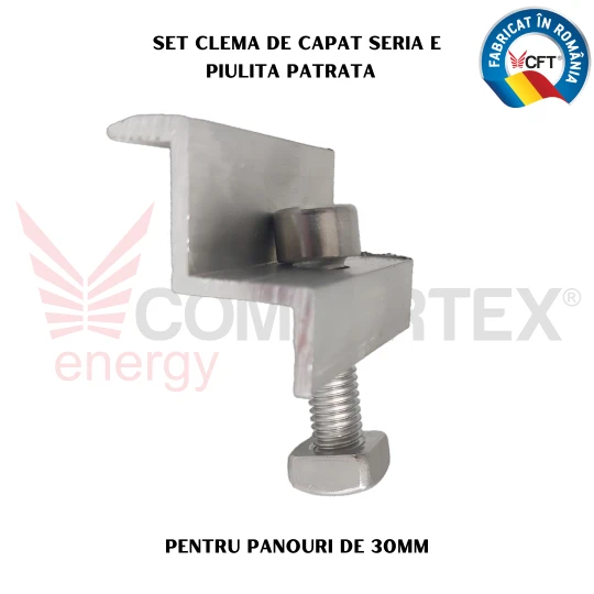 SET CLEMA CAPAT SERIA E, FIXARE PANOURI DE 30MM (N8S)