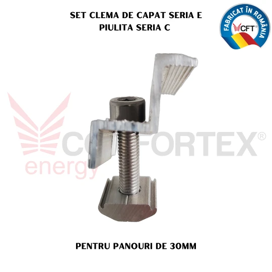 SET CLEMA CAPAT SERIA E, FIXARE PANOURI DE 30MM (N8C)