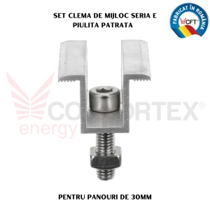 SET CLEMA MIJLOC SERIA E, FIXARE PANOURI DE 30MM (N8S)