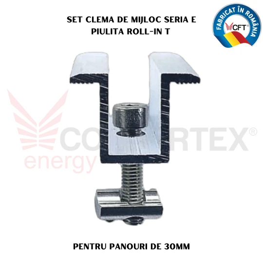 SET CLEMA MIJLOC SERIA E, FIXARE PANOURI DE 30MM (N8R)