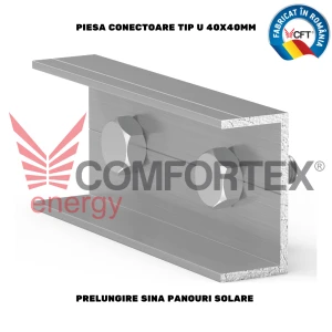 PRELUNGIRE SINA PANOURI SOLARE, TIP U 40X40MM