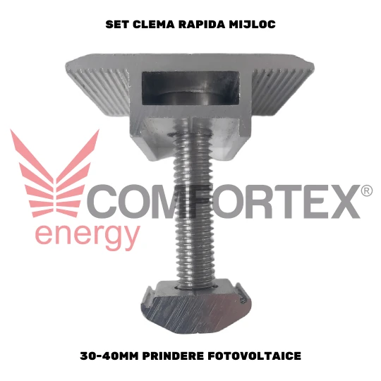 SET CLEMA RAPIDA MIJLOC 30-40MM PRINDERE FOTOVOLTAICE 