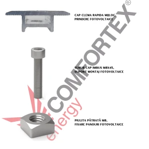 SET CLEMA RAPIDA MIJLOC 30-40MM PANOURI SOLARE