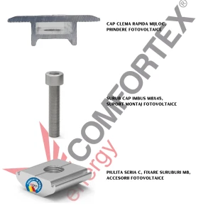 SET CLEMA RAPIDA MIJLOC 30-40MM PRINDERE FOTOVOLTAICE 