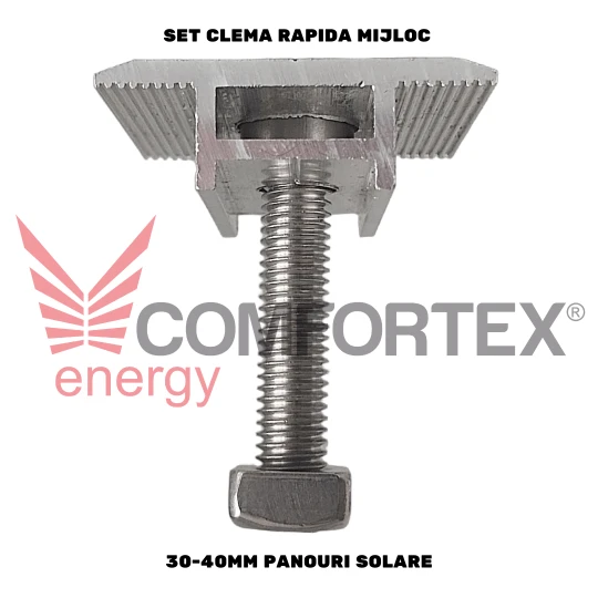 SET CLEMA RAPIDA MIJLOC 30-40MM PANOURI SOLARE