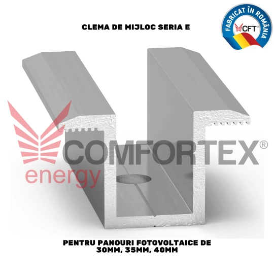 CLEMA DE MIJLOC PANOURI FOTOVOLTAICE SERIA E