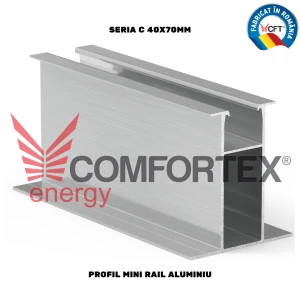 PROFIL MINI RAIL ALUMINIU SERIA C 40X70MM