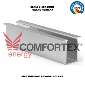SINA MINI RAIL PANOURI SOLARE SERIA C 40X40MM, FIX. MEDIANA