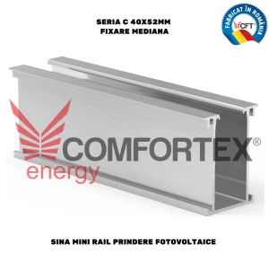 SINA MINI RAIL PRINDERE FOTOVOLTAICE SERIA C 40X52MM, FIX. MEDIANA