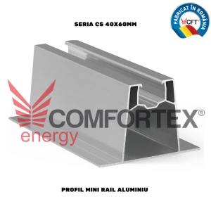 PROFIL MINI RAIL ALUMINIU SERIA CS 40X60MM