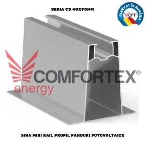 SINA MINI RAIL PROFIL PANOURI FOTOVOLTAICE SERIA CS 40X90MM
