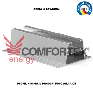 PROFIL MINI-RAIL SERIA H 40X40MM, PANOURI FOTOVOLTAICE