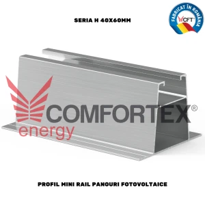 PROFIL MINI RAIL SERIA H 40X60MM, PANOURI FOTOVOLTAICE