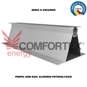 PROFIL MINI RAIL ALUMINIU, SERIA S 40X60MM