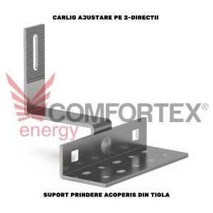 CARLIG SUPORT PRINDERE ACOPERIS DIN TIGLA, AJUSTARE PE 2-DIRECTII