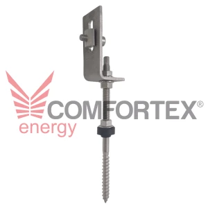 KIT COMPLET ADAPTOR L INOX+SURUB HANGER-BOLT, PANOURI SOLARE