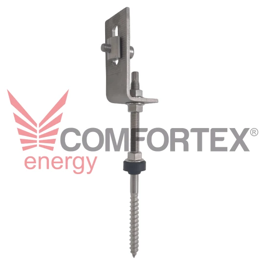 KIT COMPLET ADAPTOR L INOX+SURUB HANGER-BOLT, PANOURI SOLARE