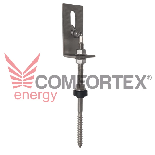 KIT COMPLET ADAPTOR L INOX+SURUB HANGER-BOLT, PANOURI SOLARE