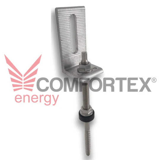 KIT SURUB TIP ANCORA M10 + SUPORT L ALUMINIU, FIX. FOTOVOLTAICE