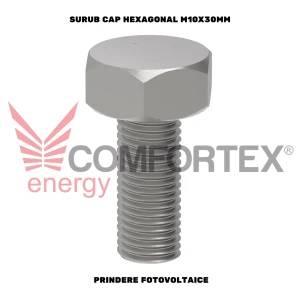 SURUB CAP HEXAGONAL M10X30MM, PRINDERE FOTOVOLTAICE
