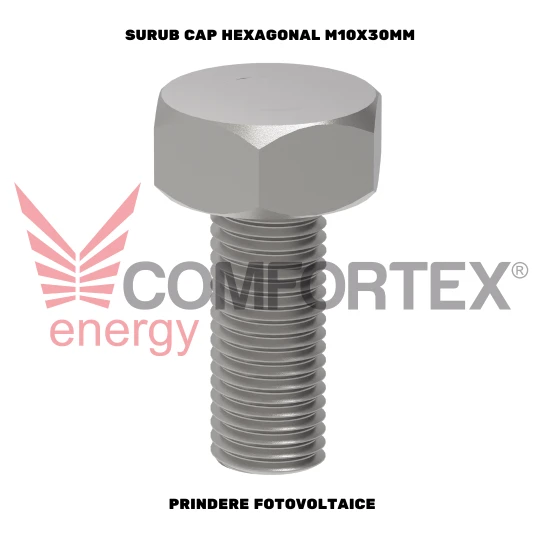 SURUB CAP HEXAGONAL M10X30MM, PRINDERE FOTOVOLTAICE