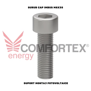 SURUB CAP IMBUS M8X35, SUPORT MONTAJ FOTOVOLTAICE