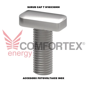 SURUB CAP T M10X30MM, ACCESORII FOTOVOLTAICE INOX